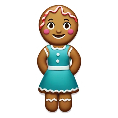 Gingerbread girl cookie sticker