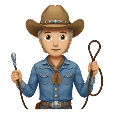 Cowboy (wild west theme) sticker