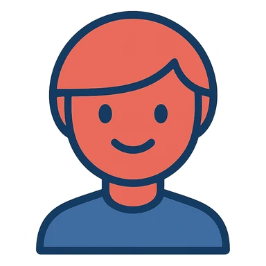 red circle icon, modern, clean, minimal, no text sticker