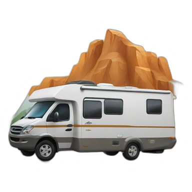 Compas motorhome mountain sticker
