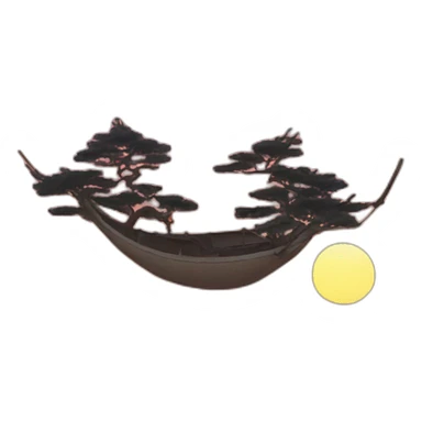 Oriental sunset sticker