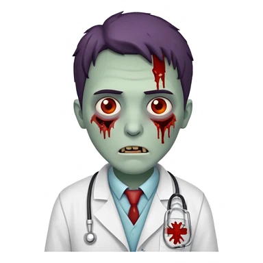 zombie doctor  sticker