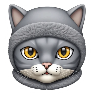 cat in a ski mask  sticker