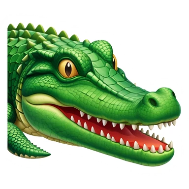 Avión con cara de cocodrilo sticker