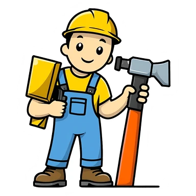 Guy with a jackhammer  sticker