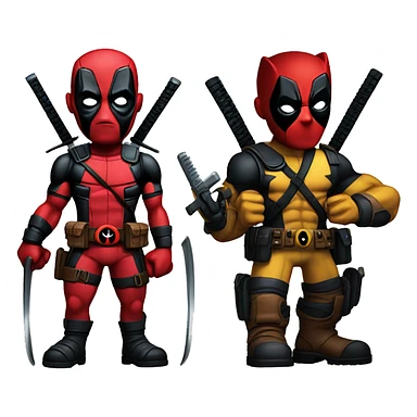 Deadpool wolverine sticker