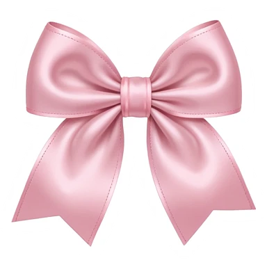 light pink bow on light pink bow sticker
