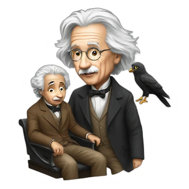 Hawking with Einstein sticker