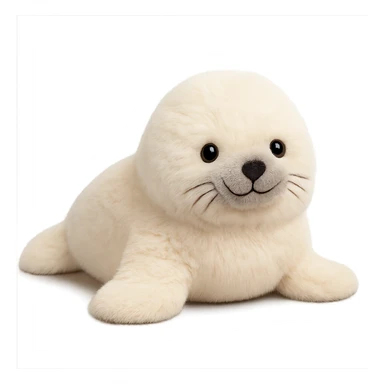 cute baby seal jellycat plushie sticker
