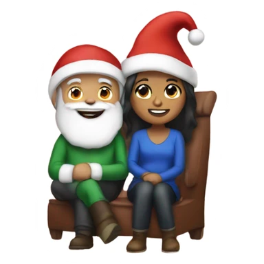 Me with Santa  sticker