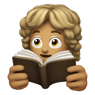 Reading bible  sticker