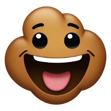 Poo smiling sticker