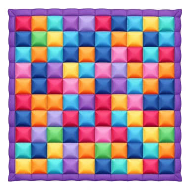 patchwork quilt sticker