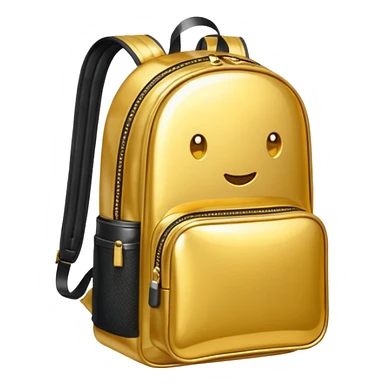 Shiny Golden Backpack sticker