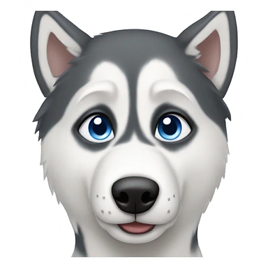 Husky blue eyes sticker