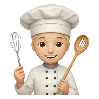 sweet treat with accessories and personified sticker