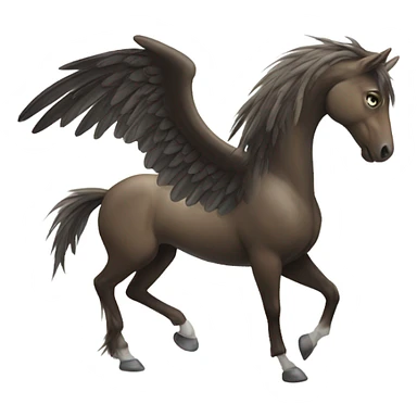 Bird horse sticker