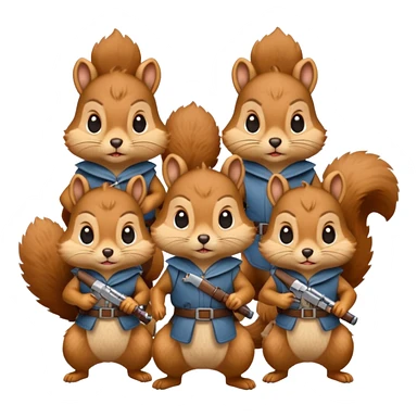 squirrel Figthers  sticker