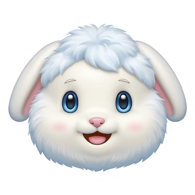 Generate me a cinnamorol emoji and Make it look like her  sticker