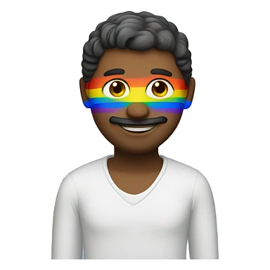 Rainbow Italian man sticker