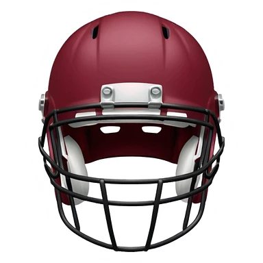 College football player helmet in maroon color sticker