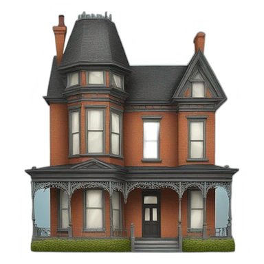 victorian house sticker