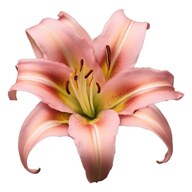 Pretty pink day lily sticker