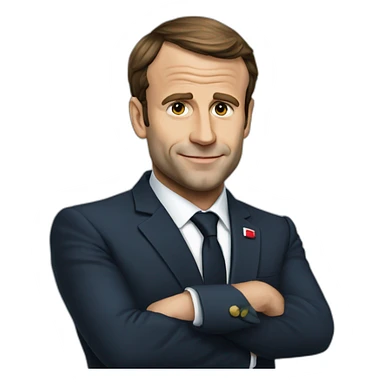 Macron en rat sticker