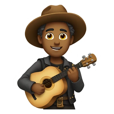 A romantic and lonely troubadour sticker