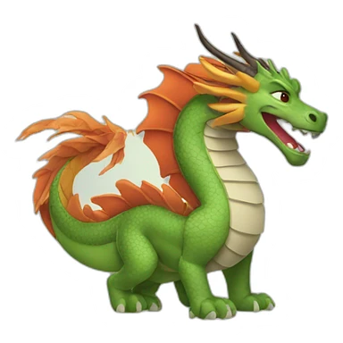 Mulan dragon sticker