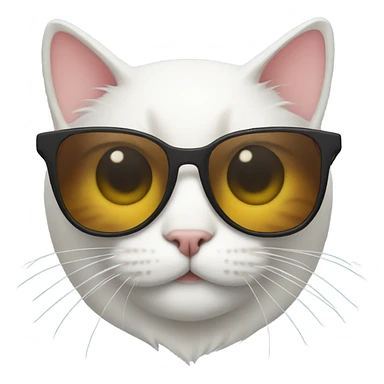 Cat with shades sticker