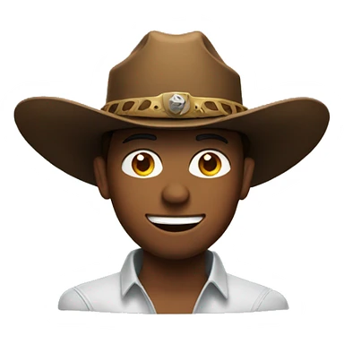 elon with cowboy hat sticker