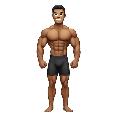 bodybuilder man sticker