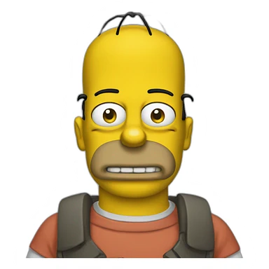 bart simpsons front view sticker