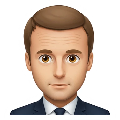 emanuel macron très réaliste  sticker