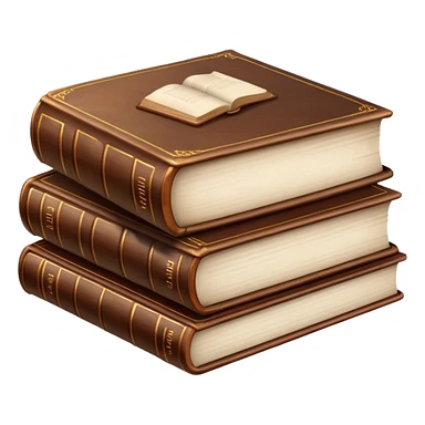 Brown realistic books aesthetic  sticker