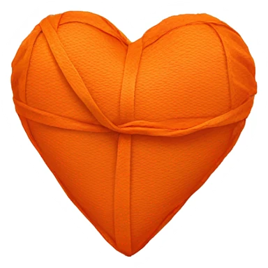 heart with orange wrap sticker