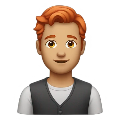 Mentor red hair sticker