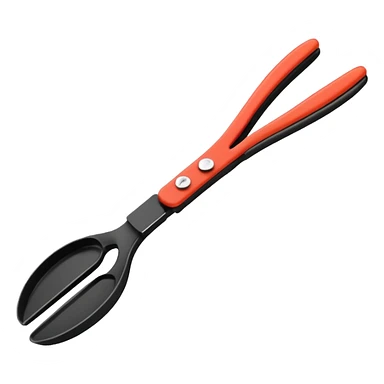 Black Silicon Kitchen tongs sticker