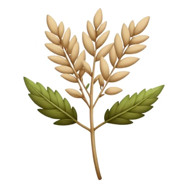 nature hearb beige sticker