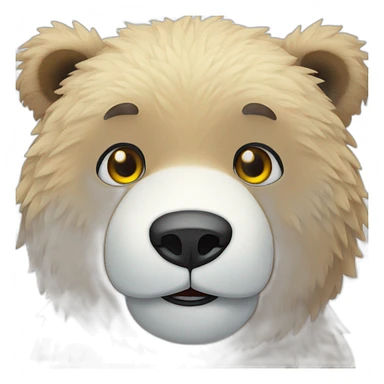 Oso polar peluche sticker