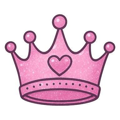 Girly crown remove background sticker