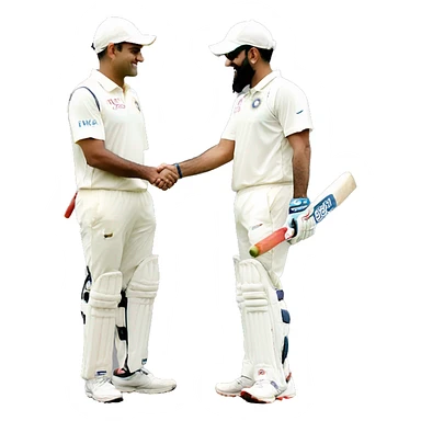 MS dhoni and virat kohli handshake sticker
