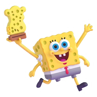 iconic SpongeBob SquarePants sticker