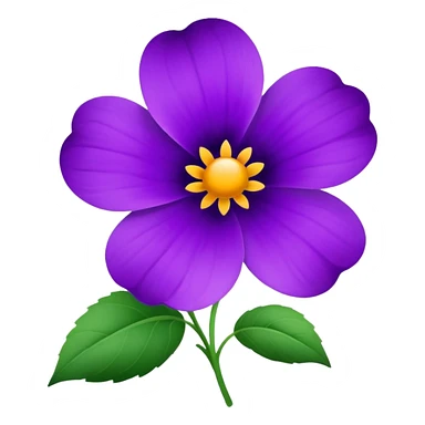 violet flower sticker