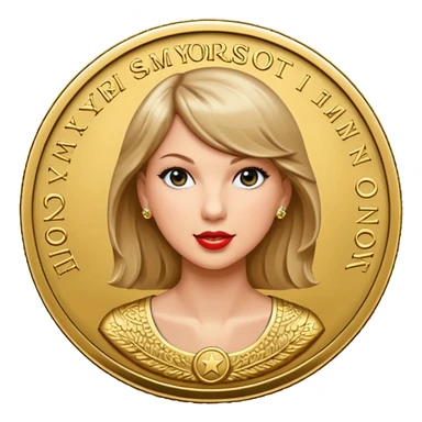 Taylor Swift coin sticker