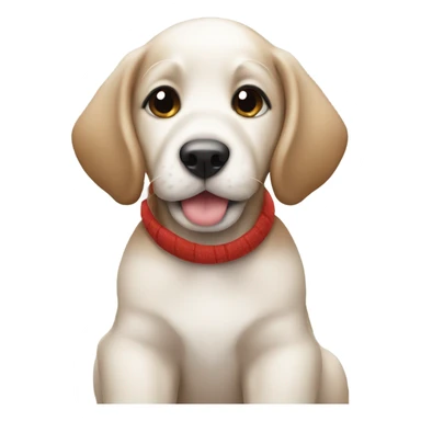 Christmas puppy sticker