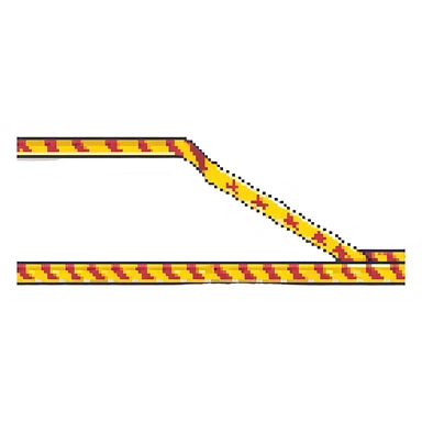 black and yellow caution tape sticker