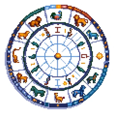 astrology zodiac signs wheel sticker