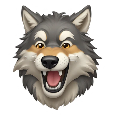wolves having fun sticker